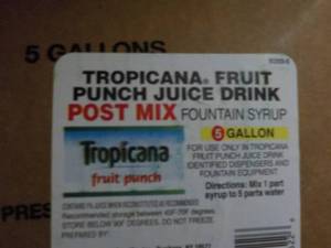 lot 288 image: 2 - 5 Gallon Tropicana Fruit Punch ...