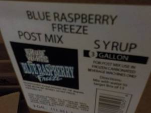 lot 289 image: 3 - 3 Gallon Blue Raspberry Freeze ...