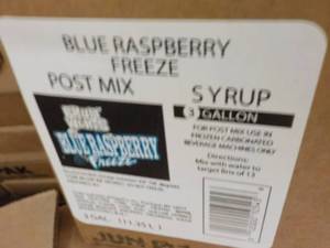 lot 290 image: 3 - 3 Gallon Blue Raspberry Freeze ...