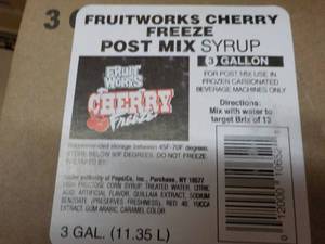 lot 293 image: 3 - 3 Gallon Fruitworks Cherry Free...