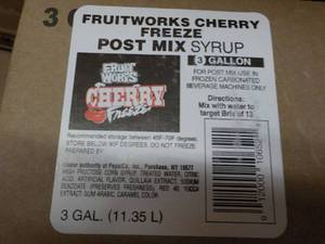lot 294 image: 3 - 3 Gallon Fruitworks Cherry Free...