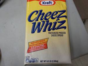 lot 295 image: 6.5 lb. Bag Kraft Cheez Whiz refri...