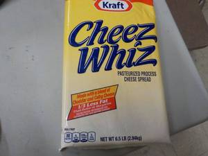 lot 296 image: 6.5 lb. Bag Kraft Cheez Whiz refri...