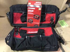 lot 2 image: 2-Piece Tool Bag Combo (15 in. and 18 in.) by Husky in good condition 