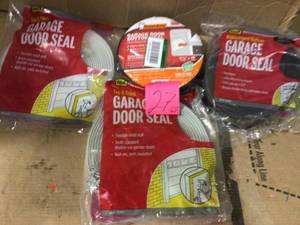 lot 27 image: 1 in. x 30 ft. Vinyl Garage Door Weatherstrip by M-D Building Products in good condition 