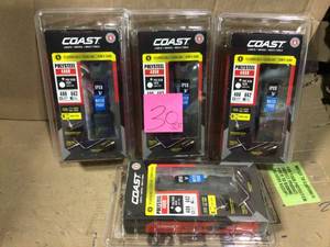 lot 30 image: Polysteel 400R 400 Lumen Rechargeable Waterproof LED Flashlight with Twist Focus by Coast in good condition 