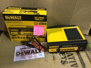lot 46 image: DEWALT 30 Amp Automotive 12-Volt Bench Battery Charger in good condition 