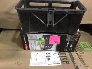 lot 56 image: FastTrack Garage 15.5 in. Utility Storage Bin by Rubbermaid in good condition 
