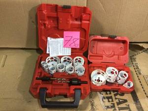 lot 78 image: Hole Dozer General Purpose Bi-Metal Hole Saw Set (13 Piece) by Milwaukee in good condition 