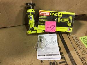lot 79 image: 18-Volt ONE SPEED SAW Rotary Cutter (Tool Only) by RYOBI in good condition 