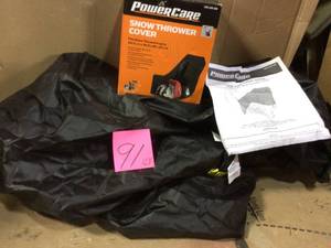 lot 91 image: Snow Thrower Cover by Powercare in good condition 