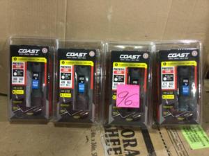 lot 96 image: Coast Polysteel 400r 400 Lumen Rechargeable Waterproof LED Flashlight in good condition 
