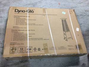 lot 103 image: 73 in. 42,000 BTU Hammered Bronze Pyramid Flame Gas Patio Heater by Dyna-Glo in good conditions