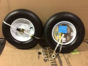 16 in. Replacement Pneumatic Wheelbarrow Tire (2-Piece) by Farm and Ranch in good condition&nbsp