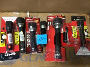 MIX LOT OF 1000 Lumen Virtually Unbreakable Aluminum Flashlight by Husky in good condition&nbsp
