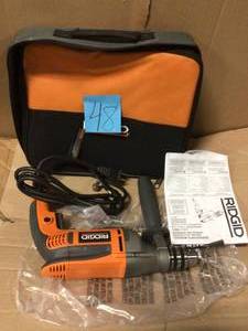 8 Amp Corded 12 in. Heavy-Duty Variable Speed Reversible Drill by RIDGID in good condition&nbsp