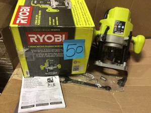 10 Amp 2 HP Plunge Base Router by RYOBI in good condition&nbsp