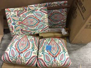 Multi-Color Paisley Parson Dining Chairs by Homepop in good condition&nbsp