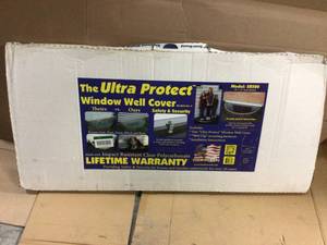 48 in. x 23 in. Semi-Round Clear Polycarbonate Window Well Cover by Ultra Protect in good condition&nbsp