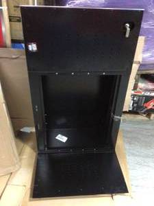 26 in. H x 30 in. W x 13 in. D Steel Garage Wall Mounted Cabinet in Black by Husky in good condition&nbsp