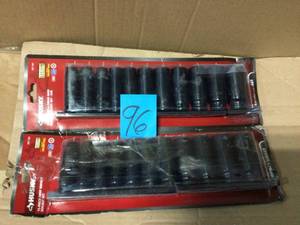 12 in. Drive Deep SAE Impact Socket Set (11-Piece) by Husky in good condition&nbsp