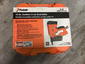 Cordless 18-Gauge Lithium-Ion Brad Nailer by Paslode in good conditions