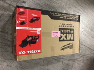 MX FUEL Lithium-Ion Cordless 14 in. Cut Off Saw Kit with (1) Battery and Charger by Milwaukee in good conditions