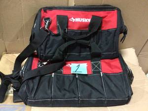 lot 1 image: 2-Piece Tool Bag Combo (15 in. and 18 in.) by Husky in good condition 