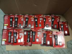 lot 2 image: Lot with Virtually Unbreakable Flashlight 200 Lumens Aluminum by Husky in good condition