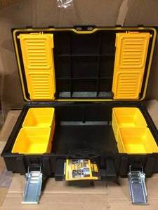lot 18 image: TOUGHSYSTEM 22 in. Small Tool Box by DEWALT in good condition 