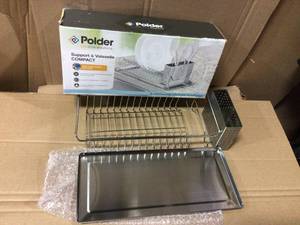 lot 23 image: Compact Dish Rack by Polder in good condition 