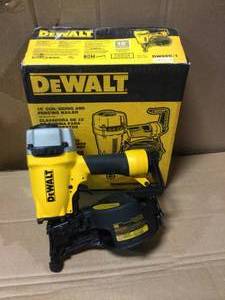 lot 28 image: Pneumatic 15-Degree Coil Siding Nailer by DEWALT in good condition
