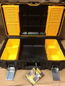 lot 73 image: TOUGHSYSTEM 22 in. Small Tool Box by DEWALT in good condition