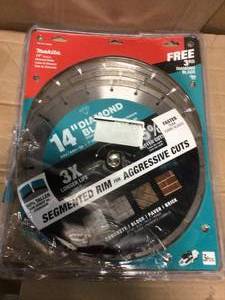 14 in. Segmented Rim Diamond Blade for General Purpose (3-Pack) by Makita in good condition