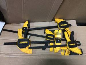 Lot of 24 in. 300 lbs. Trigger Clamp with 3.75 in. Throat Depth by DEWALT in good condition