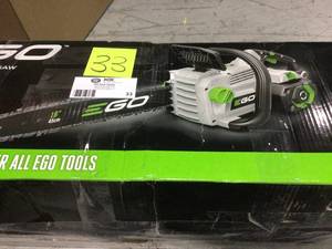 EGO 18 in. 56-Volt Lithium-Ion Cordless Electric Chainsaw, 5.0 Ah Battery and Charger Included in good condition