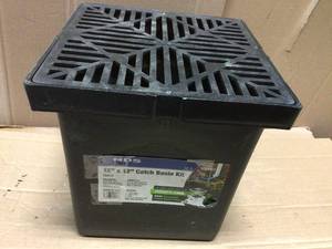 12 in. x 12 in. Drainage Catch Basin, 2 Opening Kit by NDS in good condition