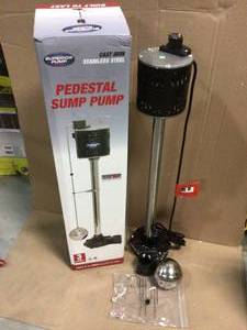 13 HP Cast Iron Pedestal Sump Pump by Superior Pump in good condition