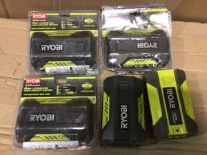 Lot with Assorted 40-Volt Lithium-Ion Batteries&nbsp by RYOBI in good condition