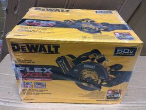 FLEXVOLT 60-Volt MAX Brushless 7-14 in. Cordless Circular Saw with Brake Kit by DEWALT in good condition