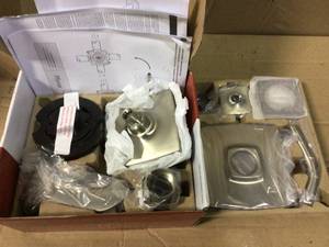 Venturi Single-Handle 1-Spray Tub and Shower Faucet in Spot Defense Brushed Nickel (Valve Included) by Pfister in good condition