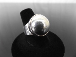 .925 Sterling Silver Large Dome Cocktail Ring Size 8.5