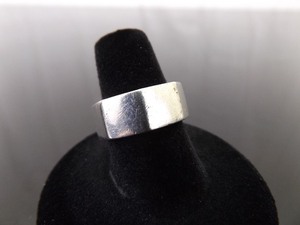 .925 Sterling Silver Octagon Band Ring Size 7.5