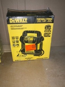 lot 37 image: ASSORTED DEWALT POWERSTATIONS & INVERTERS AND BLACK DECKER BATTERY CHARGER PLUS SOME HAND DEWALT TOOLS SEE PICS