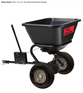 lot 51 image: PALLET WITH 4 BRINLY-HARDLY 125 lb. 2.5 cu. ft. Tow Behind Broadcast Spreaders SEE PICS