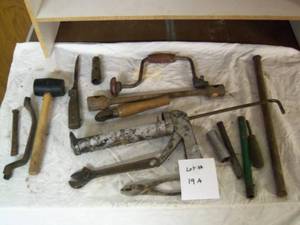 Misc tools caulk gun rubber malle...