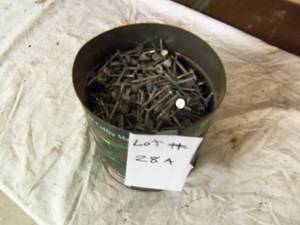 1 can of shingle nails...