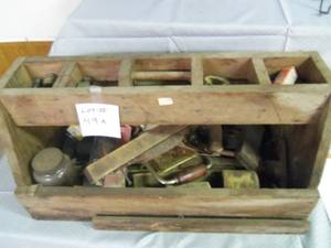 Wooden tool box, wood plane, spark ...