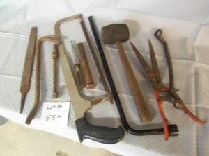 Hedge clippers, Air guage, file, wr...