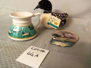 Loon stuffed Animal, coffee cup, ma...